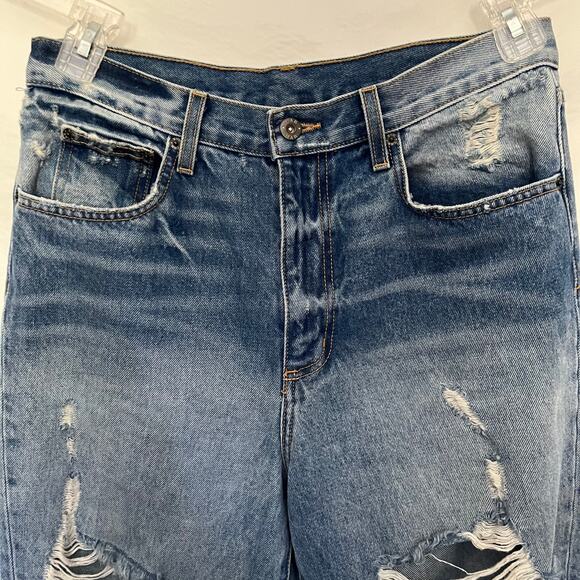 Carmar Distressed Boyfriend Womens Jeans Size 29 D462287 Los Angeles High Rise - Picture 3 of 13